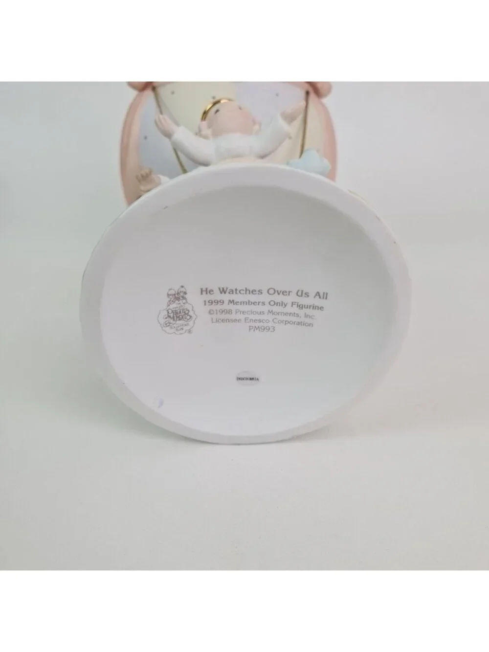 Precious Moments PM993 He Watches Over Us All Porcelain Figurine Vintage Rare